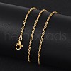 304 Stainless Steel Cable Chain Necklaces X-NJEW-K090-01G-4
