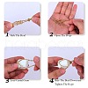 3Pcs Brass Braided Macrame Pouch Empty Stone Holder Necklace NJEW-SZ0001-68G-4