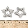 Star Shape Polymer Clay Rhinestone Beads CLAY-NH0001-06M-3