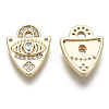 Brass Micro Pave Cubic Zirconia Charms KK-R136-044-NF-2