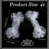 Polyester Lace Fabric with Plastic Arm Sleeves AJEW-WH20009-45-2