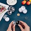 CHGCRAFT 40Pcs 2 Colors Octagon Transparent Plastic Ring Boxes CON-CA0001-019-3