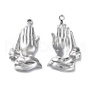 Non-Tarnish 304 Stainless Steel Pendants STAS-P324-10P-1