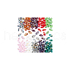AHADERMAKER 150Pcs 10 Colors Electroplate Glass Faceted Teardrop Beads EGLA-GA0001-25-8
