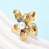 304 Stainless Steel Cuff Rings for Women RJEW-H246-04G-3