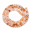 Natural Pink Agate Beads Strands G-S359-239-2
