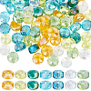 SUNNYCLUE 140Pcs 7 Style Electroplate Transparent Glass Beads Strands EGLA-SC0001-22-1