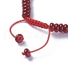 Adjustable Nylon Cord Braided Bead Bracelets BJEW-F369-B10-3