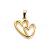 304 Stainless Steel Pendants STAS-B079-02G-04-1