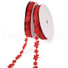 20 Yards Malan Flower and Butterfly Polyester Lace Trim OCOR-TAC0016-18E-9
