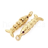 Rack Plating Brass Micro Pave Cubic Zirconia Pendants KK-M309-38E-G-2