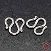 925 Sterling Silver S-Hook Clasps STER-F014-04A-3