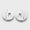 Non-Tarnish 201 Stainless Steel Pendants STAS-Q201-T400-2