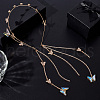 Zinc Alloy Rhinestone Hair Bands OHAR-WH20007-01B-G-4