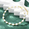 ABS Imitation Pearl Round Beads Bracelets for Women BJEW-M104-01G-4