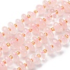 Natural Rose Quartz Beads Strands G-RM250109-A17-5