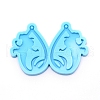 Teardrop with Lady Silicone Pendant Molds DIY-WH0175-54-1