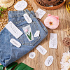 80 Patterns Non-woven Fabrics Water-soluble Embroidery Aid Drawing Sketch DIY-TAC0100-001-7