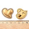 Heart 304 Stainless Steel Micro Pave Clear Cubic Zirconia Stud Earrings EJEW-V016-01G-01-5
