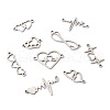 36Pcs 9 Styles 201 Stainless Steel Connector Charms STAS-PJ0001-32-3
