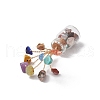 Natural & Synthetic Gemstone Chips Tree of Life Decorations AJEW-JD00016-5