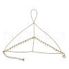 Brass Cable Chains Ring Bracelets for Women BJEW-JB11582-2