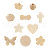 Unfinished Wood Beads & Pendants WOOD-TA0001-32-5