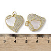 Brass Micro Pave Cubic Zirconia Pendants KK-G485-34G-G-3