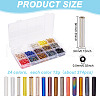 GOMAKERER 2250Pcs 15 Colors Glass Bugle Beads SEED-GO0001-06-2
