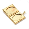 Brass Locket Pendants KK-Z115-01G-02-2