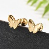 304 Stainless Steel Stud Earrings STAS-E502-04G-02-2