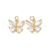 Brass with Cubic Zirconia Pendants KK-Q068-05G-1
