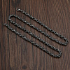 4mm Retro Style Stainless Steel Byzantine Chain Necklaces for Men WG86229-02-1
