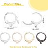 Unicraftale 40Pcs 4 Colors 304 Stainless Steel Leverback Earring Findings STAS-UN0029-67-2