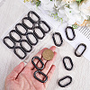 SOFPLATE 18Pcs Alloy Spring Gate Rings FIND-SP0001-43-3