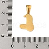 Christmas Theme 304 Stainless Steel Pendants STAS-R007-01L-G-3