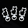 Spray Painted Eco-Friendly Alloy Swivel Snap Hooks Clasps PALLOY-T080-16M-NR-1