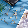 15Pcs 3 Colors Iron Split Key Rings KEYC-PH01509-4