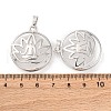 Brass Pendant Cabochon Settings KK-U074-15P-3