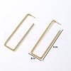 Stylish Rectangle Stainless Steel Stud Earrings SR0973-1