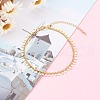 Brass Charm Anklets AJEW-AN00425-5
