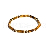 Natural Tiger Eye Bead Stretch Bracelets PW-WG50993-17-1
