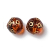 Imitation Amber Transparent Acrylic Beads MACR-D071-02F-3