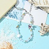Porcelain & Glass & Wood Mobile Straps HJEW-FZ00030-4