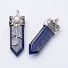 Natural Lapis Lazuli Big Pointed Pendants X-G-F340-05I-2