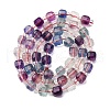 Natural Colorful Fluorite Beads Strands G-H096-A01-02-3