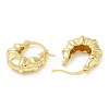 Rack Plating Brass Croissant Hoop Earrings for Women EJEW-M222-04G-2