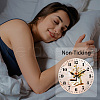 MDF Printed Wall Clock HJEW-WH0058-015-4