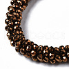Faceted Electroplate Glass Beads Stretch Bracelets BJEW-S144-002G-05-3