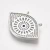 Brass Micro Pave Cubic Zirconia Pendants ZIRC-T006-71P-2